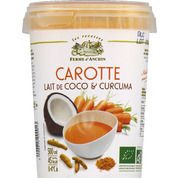Ferme d’Anchin Soupe carotte, lait de coco et curcuma-mon