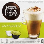 Dosettes de café moulu et de lait entier, Cappuccino