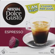 Dosettes de café moulu pur arabica, Espresso