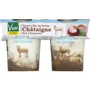 Yaourts à la chataigne au lait de brebis, issus de l’agriculture biologique