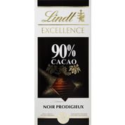 Chocolat noir extra-fin traditionnel cacao : 90% minimum