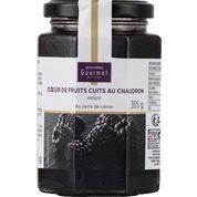 Confiture de mûres au sucre de canne, cuite au charbon