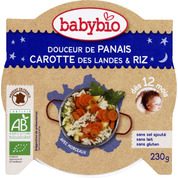Douceur de panais et carotte-riz, dès 12 mois, certifié AB