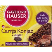 Carrés coupe-faim au cacao