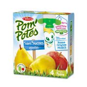 Compotes pomme et poire, sans sucres ajoutés