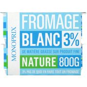 Fromage blanc 3% nature