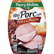 Rôti de porc cuit, rôti à la broche