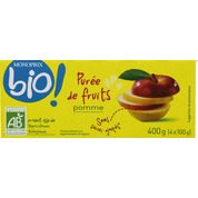 Purée de fruits pomme, certifié AB