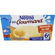 Dessert à la semoule et au lait, dès 6 mois
