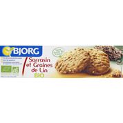 Biscuits à la farine de sarrasin et graines de lin, certifié AB