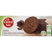Sablés au chocolat noir intense, certifié AB