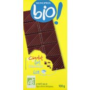 Chocolat lait dégustation issu de l’agriculture biologique, 40% de cacao