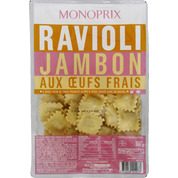 Ravioli jambon aux oeufs frais