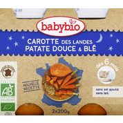 Blé et légumes variés, dès 6 mois, certifié AB