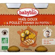 Petits pots au poulet et légumes, dès 8 mois, certifié AB