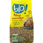 Mélange quinoa boulgour, cuisson rapide, certifié AB