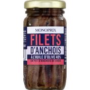 Filets d’anchois à l’huile d’olive
