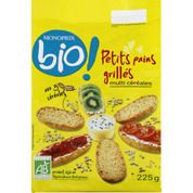Petits pains grillés multi céréales bio