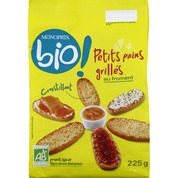 Petits pains grillés au froment bio