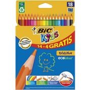 18 crayons de couleur Evolution