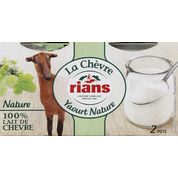 Yaourts au lait de chèvre, goût nature