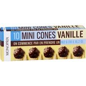 Mini-cônes vanille