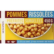 Pommes rissolées préfrites, surgelées