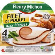 Filet de poulet aux herbes, tranches épaisses