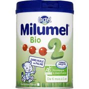 Lait Bio 2me âge, de 6 mois a 1 an , sans huile de palme
