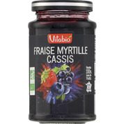 Délice de fraise, myrtillen cassis, certifié AB