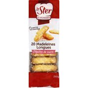 Madeleines longues aux pépites de sucre