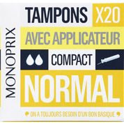 Tampons Compact Normal avec applicateur