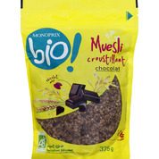 Muesli croustillant Chocolat, Certifié Ab