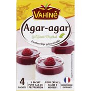 Agar-agar en poudre gélifiant végétal 100% naturel pour les crèmemousses, gelées, glaces