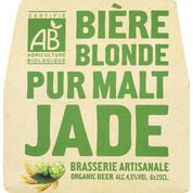 Bière blonde pur malt, 1ère bière biologique française, 4,5%vol.