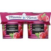 Yaourts sucrés à la framboise