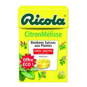 Citron mélisse, Bonbons suisses aux plantes, Sans sucres et avec édulcorants