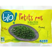 Petits pois très fins, surgelés, certifié AB