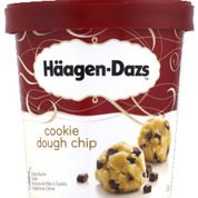 Cookie dough chip, Crème glacée vanille avec morceaux de pâte à cookie et éclats chocolatés