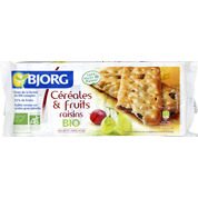 Biscuits aux céréales et raisins, certifié AB