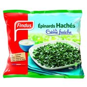 Epinards hachés à la crème fraiche