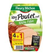 Rôti de poulet, cuit et préparé dans le filet