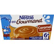 Dessert au caramel, dès 6 mois