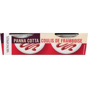 Panna Cotta et son coulis de framboise