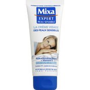 Crème visage des peaux sensibles, huile d’amande douce + Vitamine E, hydrate 24h, apaise les tiraillements, pour toute la famille.