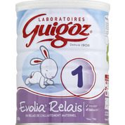 Lait 1er âge, pour nourrissons jusqu’à 6 mois, en relais de l’allaitement maternelle