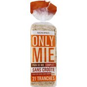 Pain de mie complet sans croûte