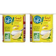 Yaourts aromatisés citron au lait entier bio