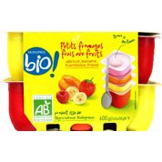 Petits fromages frais aux fruits bio