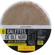Galettes de blé noir à plat, au sel de Guérande